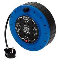 Draper 230V 13A 4 Socket Cassette Reel -  10m