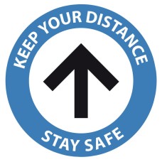 Draper One-way Social Distancing Floor Sticker