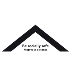 Draper Floor Distance Chevron Sticker