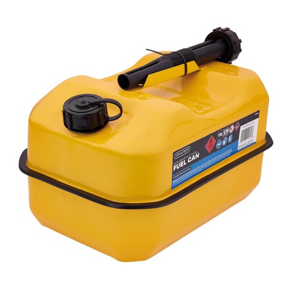 Draper Explosafe Flat Steel Fuel Can - 10L (Yellow) Draper Explosafe Flat Steel Fuel Can - 10L (Yellow)