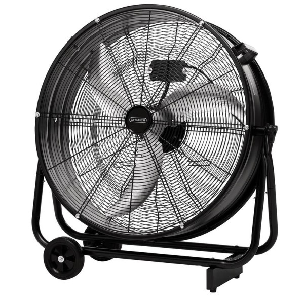 Draper 230V Industrial Drum Fan, 24"/590mm - 120W Draper 230V Industrial Drum Fan, 24"/590mm - 120W