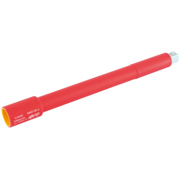 Draper EXPERT 1/2" Sq. Dr. VDE Approved Fully Insulated Extension Bar (250mm) Draper EXPERT 1/2" Sq. Dr. VDE Approved Fully Insulated Extension Bar (250mm)