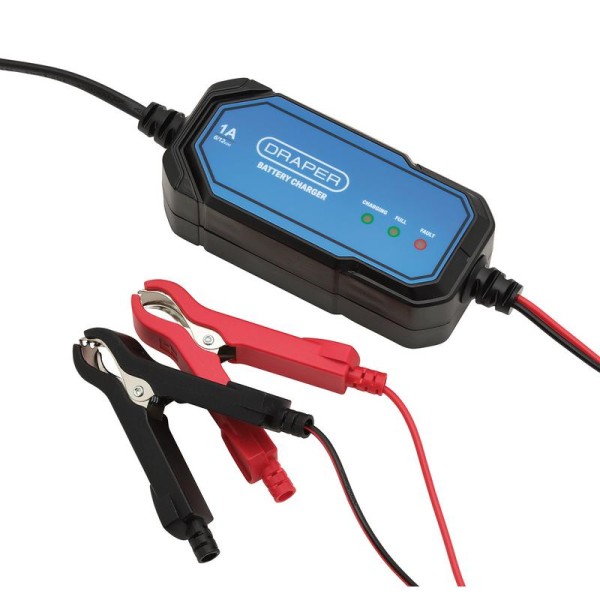 Draper 1A 6/12V Smart Battery Charger Draper 1A 6/12V Smart Battery Charger
