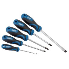 Draper Soft Grip Screwdriver Set (5 Piece)