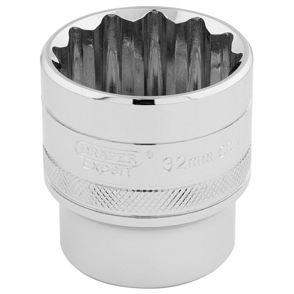 Draper EXPERT 1/2" Sq. Dr. Hi-Torq® 12 Point Socket (32mm) Draper EXPERT 1/2" Sq. Dr. Hi-Torq® 12 Point Socket (32mm)