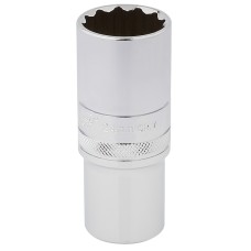 Draper EXPERT 1/2" Sq. Dr. Hi-Torq® 12 Point Deep Socket (24mm)