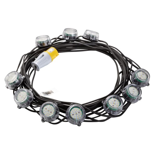 Defender Power & Light E89354 110V 50W Heavy Duty LED Encapsulated Festoon String Lights - 22m Defender Power & Light E89354 110V 50W Heavy Duty LED Encapsulated Festoon String Lights - 22m