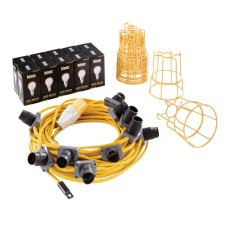 Defender E89811 110V 100W LED ES Festoon Kit, 22m (34885)