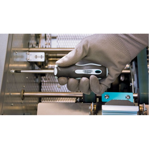 Draper EXPERT Pound Thru' Cross Slot No:2 X 100mm Soft Grip Screwdriver Draper EXPERT Pound Thru' Cross Slot No:2 X 100mm Soft Grip Screwdriver