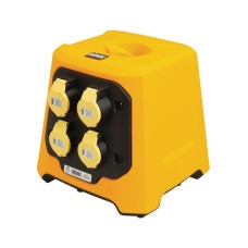 Defender Power & Light E712654 Uplight V3 Multi Socket Base - 4 x 16A (Base Only)