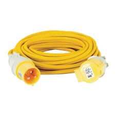 Defender E85240 110V Extension Lead, Yellow, 4mm², 32A, 14m (35819)