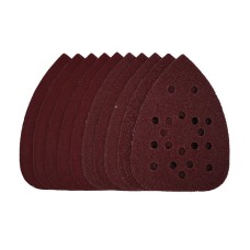 Draper 140mm Detail Sanding Sheets with Hook and Loop - Assorted Grit, SSD3 (Pack of 10)