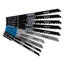 Draper Assorted BIM and HCS Jigsaw Blade Set for Wood and Metal (10 Piece)