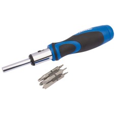 Draper Ratchet Screwdriver And Bit Set (13 Piece)