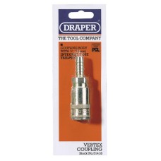 Draper 3/8" Bore Vertex Air Line Coupling with Tailpiece