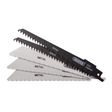 Draper Assorted Reciprocating Saw Blades for Multi-Purpose Cutting 150mm (Pack of 5)