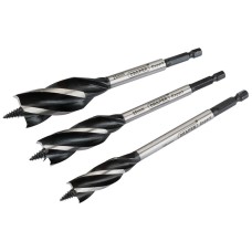 Draper EXPERT 4 Fluted 165mm Auger Bit Set (3 Piece)