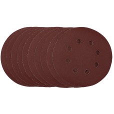 Draper 125mm Sanding Discs Hook & Loop - 240 Grit (Pack of 10)