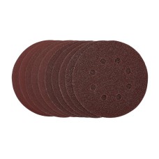 Draper 125mm Sanding Discs Hook & Loop - Assorted Grit (Pack of 10)
