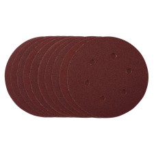 Draper 150mm Sanding Discs Hook & Loop - 80 Grit (Pack of 10)