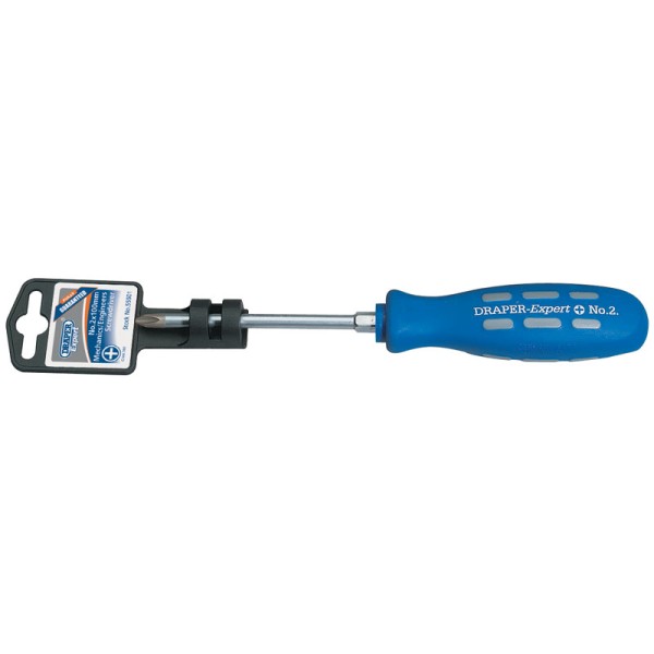 Draper EXPERT Cross Slot Mechanics Screwdriver (No 2 X 100mm) Draper EXPERT Cross Slot Mechanics Screwdriver (No 2 X 100mm)
