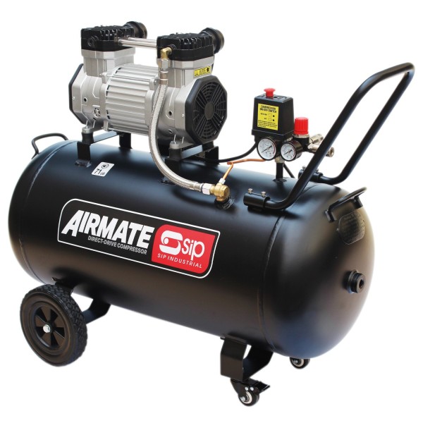 SIP DD 3hp 100ltr Low Noise Oil-Free Compressor (05481S) SIP DD 3hp 100ltr Low Noise Oil-Free Compressor (05481S)