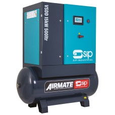 SIP VSDD 15kW 10bar 500ltr Screw Compressor (08268S)
