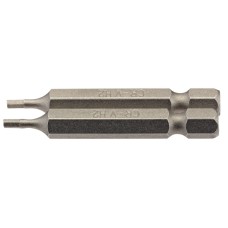 Draper 2mm 1/4" Hex Hexagonal Insert Bit 50mm Long X 2