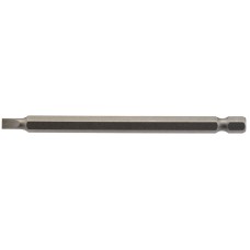 Draper 4.5mm 1/4&quot; Hex Plain Slot Insert Bit 100mm Long X 1