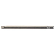 Draper 6.5mm 1/4" Hex Plain Slot Insert Bit 100mm Long X 1