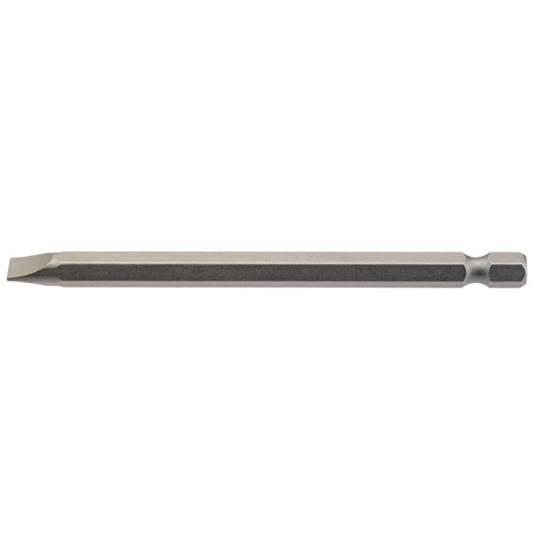 Draper 6.5mm 1/4" Hex Plain Slot Insert Bit 100mm Long X 1 Draper 6.5mm 1/4" Hex Plain Slot Insert Bit 100mm Long X 1