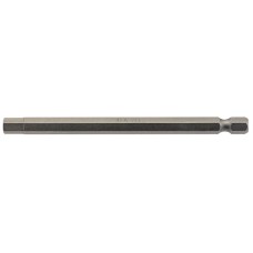 Draper 6mm 1/4" Hex Hexagonal Insert Bit 100mm Long X 1