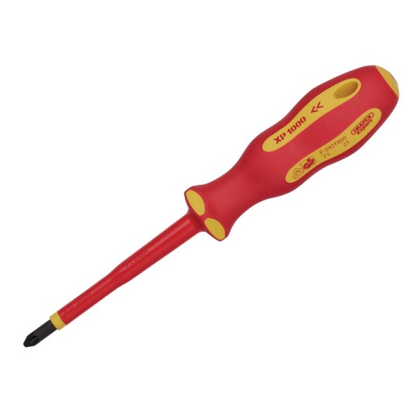 Draper EXPERT XP1000 VDE PZ Type Screwdriver No.2 x 100mm Draper EXPERT XP1000 VDE PZ Type Screwdriver No.2 x 100mm