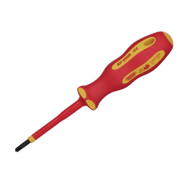 Draper EXPERT XP1000 VDE PZ/SL Type Screwdriver No.1 x 80mm Draper EXPERT XP1000 VDE PZ/SL Type Screwdriver No.1 x 80mm