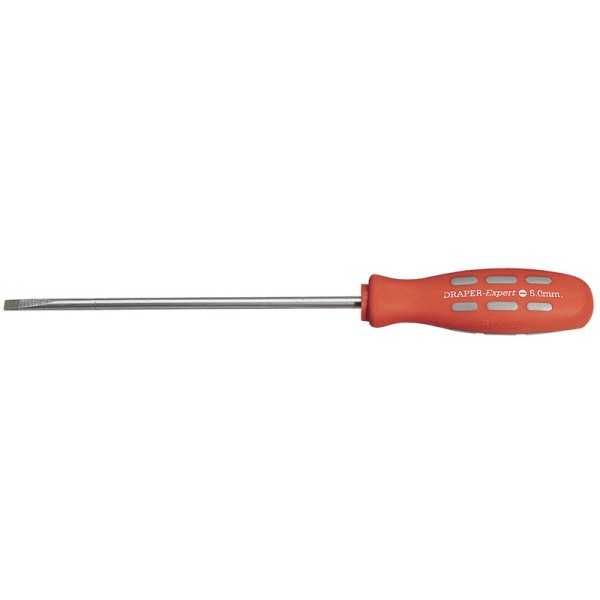 Draper EXPERT 150mm X 5.0mm Plain Slot Parallel Tip Mechanics Screwdriver (Sold Loose) Draper EXPERT 150mm X 5.0mm Plain Slot Parallel Tip Mechanics Screwdriver (Sold Loose)
