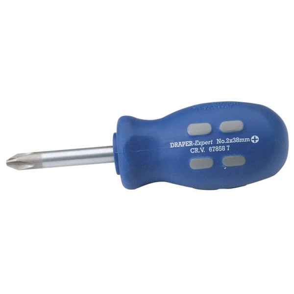 Draper EXPERT Cross Slot Mechanics Screwdriver (38mm X No 2) Sold Loose Draper EXPERT Cross Slot Mechanics Screwdriver (38mm X No 2) Sold Loose