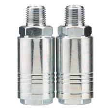 Draper 1/4" Male Quick Coupling (Pack of 2)