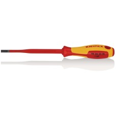 Draper Knipex 98 20 55 SL VDE Insulated Slotted Screwdriver - 5.5 x 100mm (Slim)