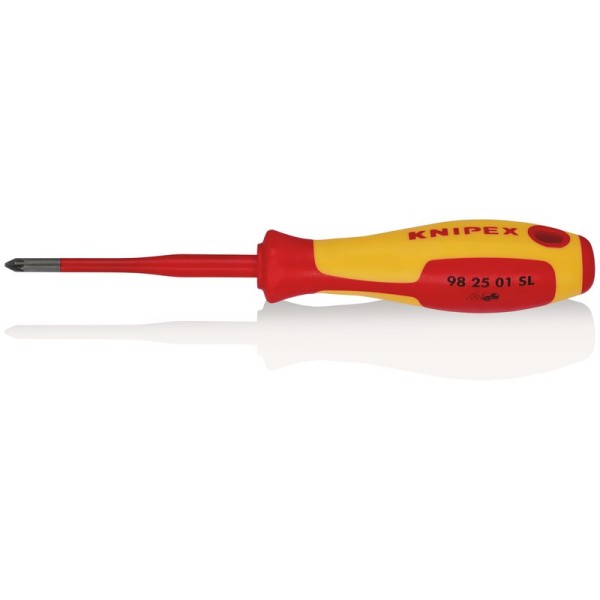 Draper Knipex 98 25 01 SL VDE Insulated Pozidriv® Screwdriver - PZ1 x 80mm (Slim) Draper Knipex 98 25 01 SL VDE Insulated Pozidriv® Screwdriver - PZ1 x 80mm (Slim)