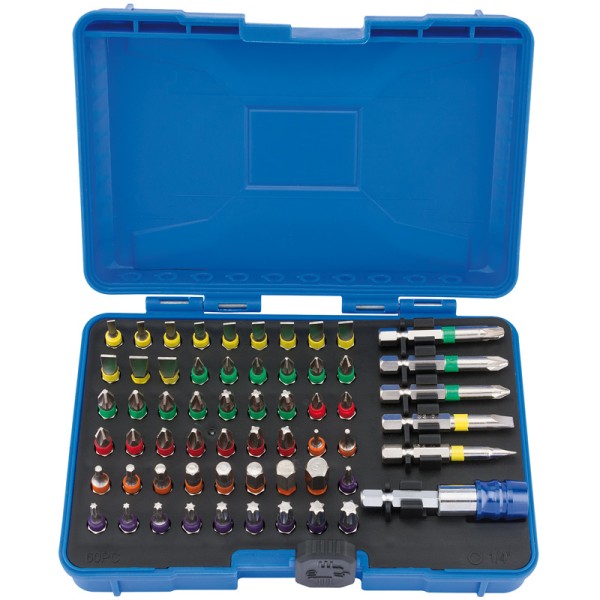 Draper EXPERT Coloured Screwdriver Bit Set (60 Piece) Draper EXPERT Coloured Screwdriver Bit Set (60 Piece)