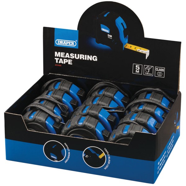 Draper 'Impact Resistant' Measuring Tape (5m/16ft) Draper 'Impact Resistant' Measuring Tape (5m/16ft)