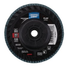 Draper EXPERT Zirconium Oxide Flap Disc 115mm, M14 (60 Grit)