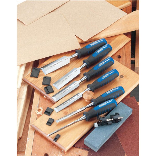 Draper Expert Soft Grip Wood Chisel Kit, 140mm (8 Piece) (88605) Draper Expert Soft Grip Wood Chisel Kit, 140mm (8 Piece) (88605)
