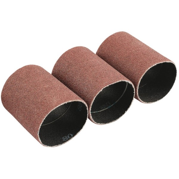 Draper 45 x 60mm Aluminium Oxide Sanding Sleeves - 80 Grit (Pack of 3) Draper 45 x 60mm Aluminium Oxide Sanding Sleeves - 80 Grit (Pack of 3)
