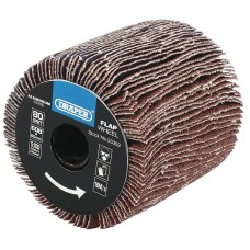 Draper 80 Grit Aluminium Oxide Flap Wheel (60 X 60mm)