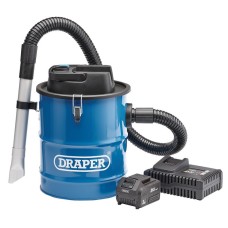 Draper D20 20V Ash Vacuum Cleaner (1 x 3.0Ah Battery, 1 x Fast Charger)