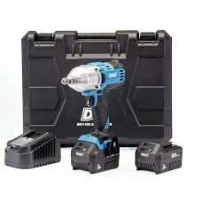 Draper D20 20V Brushless 1/2" Impact Wrench (400Nm) with 2 x 3Ah Batteries and Charger