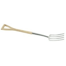 Draper Stainless Steel Border Fork with Ash Handle