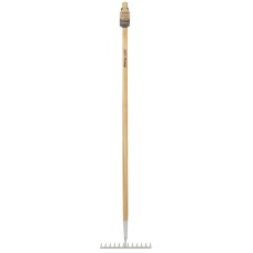 Draper Stainless Steel Garden Rake with Ash Handle