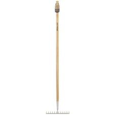 Draper Stainless Steel Garden Rake with Ash Handle